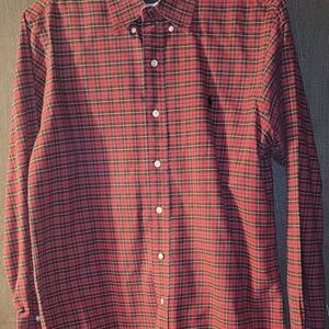 Vintage Ralph Lauren Red Plaid Long-Sleeve Button-Down Shirt Medium